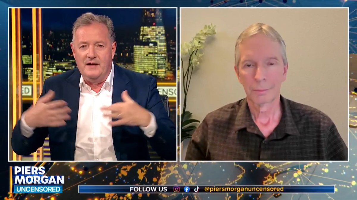 "I always have a problem with the word infinity..." Watch Piers Morgan's discussion on spacetime and the nature of reality with Professor Donald Hoffman👇 📺 Piers Morgan | Donald Hoffman