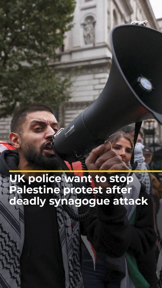UK police are urging organisers to cancel a pro-Palestine protest set to take place in London this weekend after Thursday's deadly synagogue attack. Activists say the attack should not be conflated with protests over Israel's genocidal war.