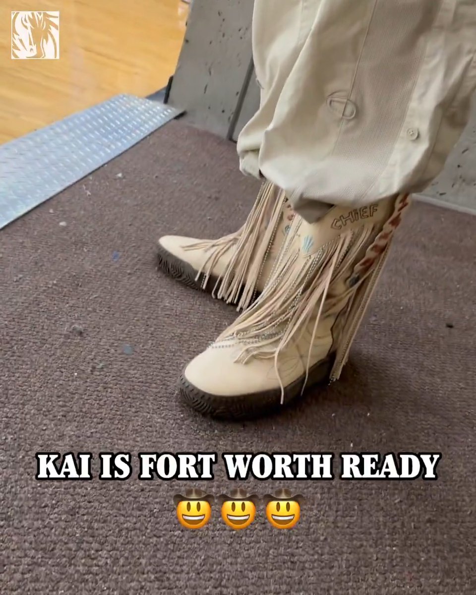 No competition 😮💨 Kai’s got his boots on and ready for a preseason game in The Stockyards on 10/6. get your 🎟️s ➡️ @utswmedcenter // #MFFL