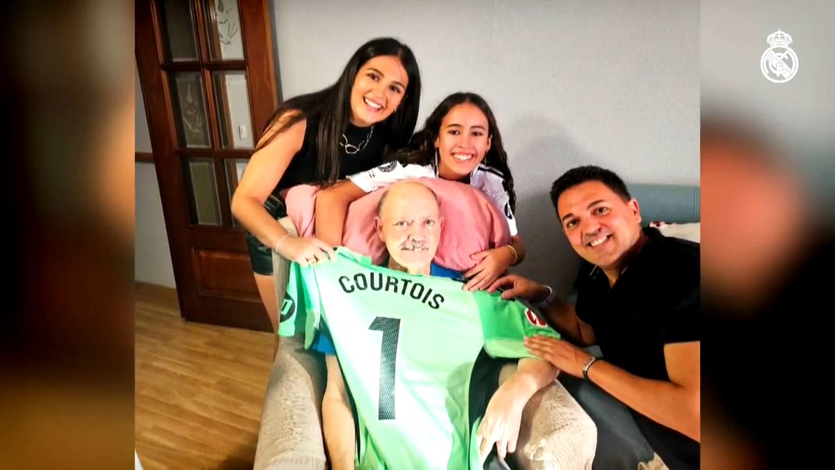 😍 Cuando el Real Madrid es un miembro más de la familia... ¡Detalles que marcan la diferencia, Thibaut Courtois!