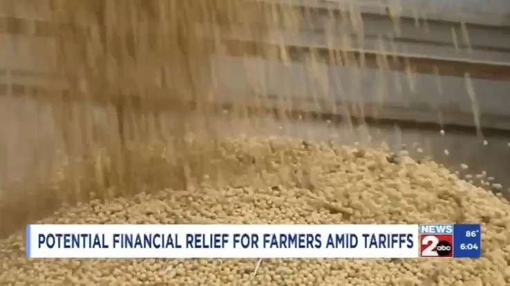 Tennessee soybean farmer: China has long been our biggest customer, and tariffs have cut into our ability to sell soybeans to them. We don't want a bailout. We just want access to free and open markets to sell our crops.