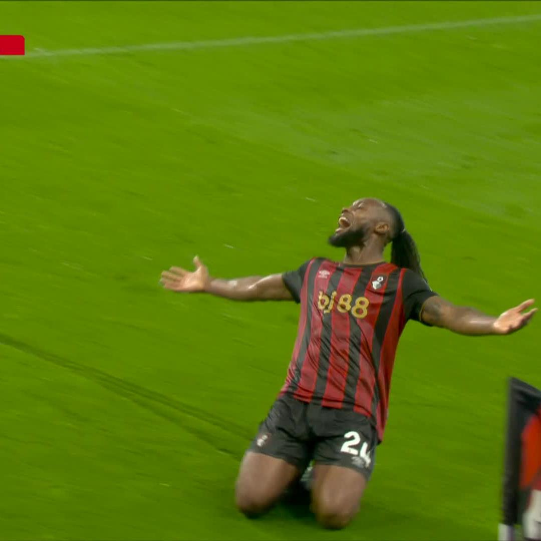 Antoine Semenyo 🇬🇭⭐ He fires Bournemouth to second in the Premier League 🍒🔥 #SSFootball | #BOUFUL