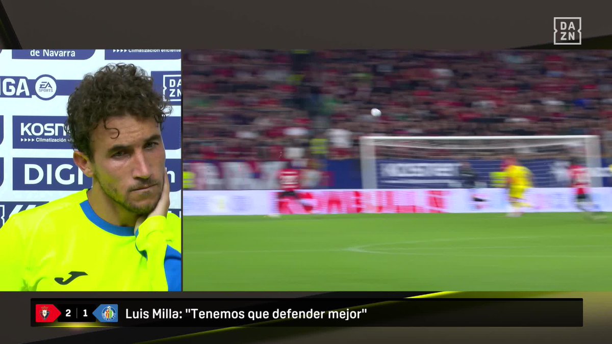 🗣️ "¿Máximo asistente de LALIGA? Positivo nada, cuando no ganas" Luis Milla y sus palabras tras la derrota del Getafe #LALIGAenDAZN ⚽️