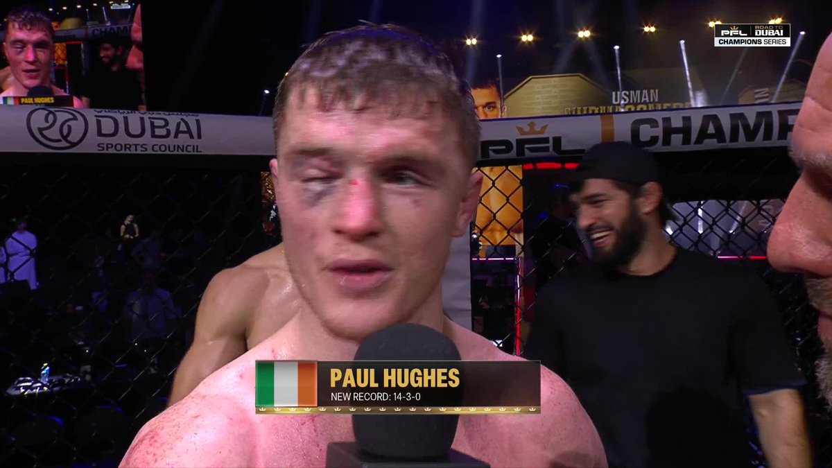 Paul Hughes is filled with gratitude after a crazy night. #RoadToDubai | LIVE NOW | Streaming on the ESPN App