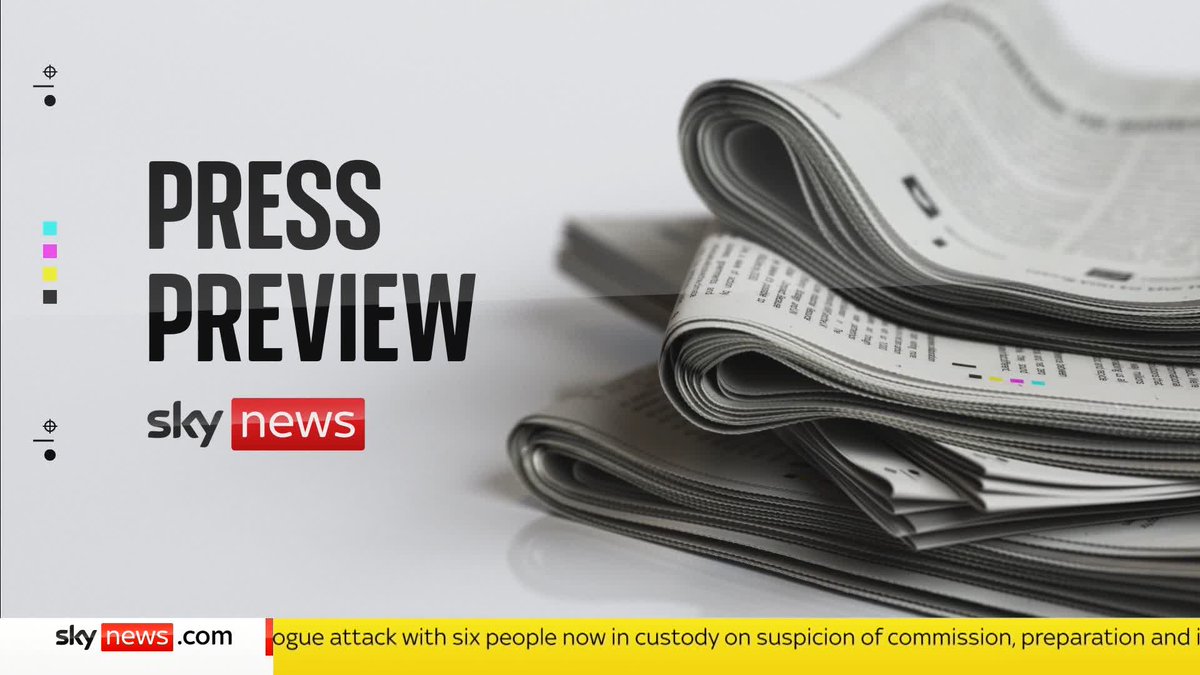 What's on Saturday's front pages? Gillian Joseph is joined by political commentator Benedict Spence and columnist at the Daily Mirror, Susie Boniface, to find out on the Press Preview. 📱 📺 Sky 501 and YouTube