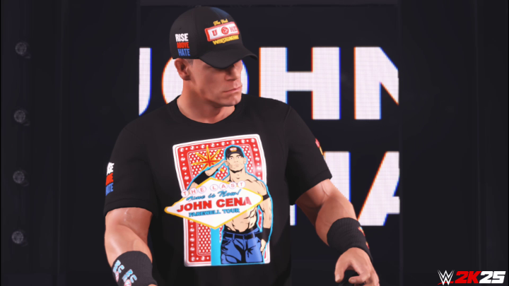 When you hear ‘DA-DA-DA-DAAA’ and suddenly the whole stadium loses its mind 🤯🔥#FirstLook #WWE2K25 John Cena