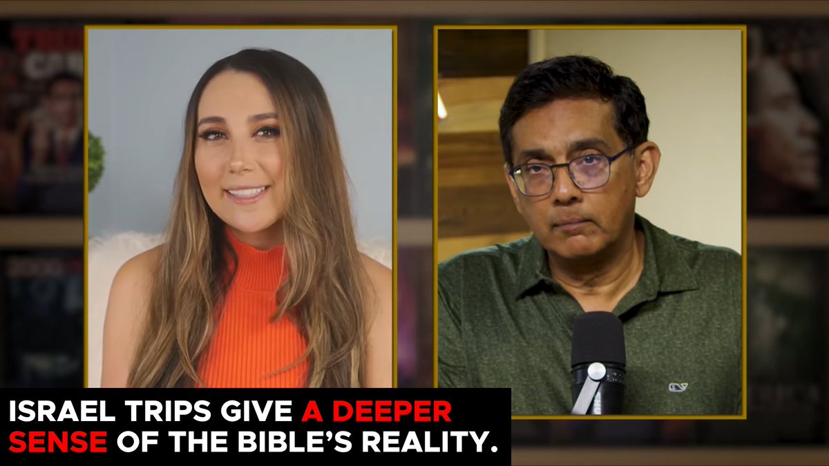 Dinesh says his recent trips to Israel have given him a deeper sense of the Bible’s reality. Danielle D'Souza Gill