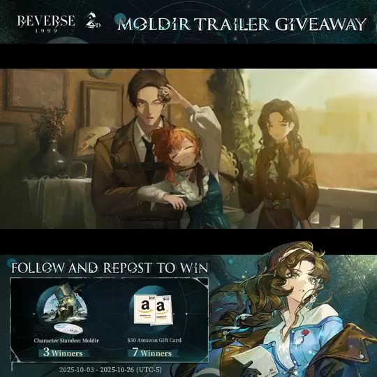 Moldir Trailer - "The Past, the Present" | Reverse: 1999 Another choice, another trial of the spirit, a return to the right path. Reverse: 1999 2nd Anniversary Version is now available on PC and Mobile. [Giveaway] 1. Follow Reverse: 1999 | Version 3.5 Available Now 2. RT trailer before Oct.26th