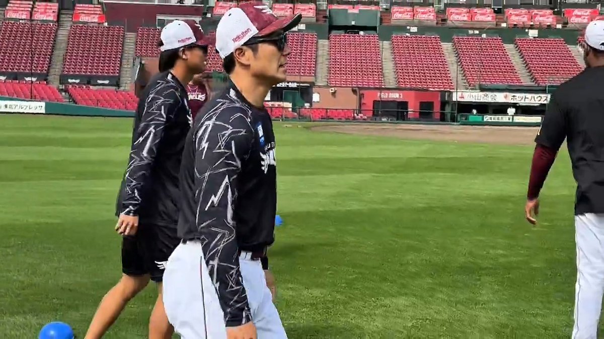 #岡島豪郎 選手 最後のアップがスタートしました! #RakutenEagles #キ!