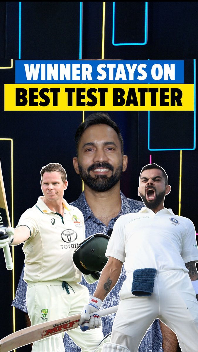 The debate ends here 👀 Kohli or Smith - Who is the best Test batter of the 21st century? 🐐 Find out who wins DK’s vote