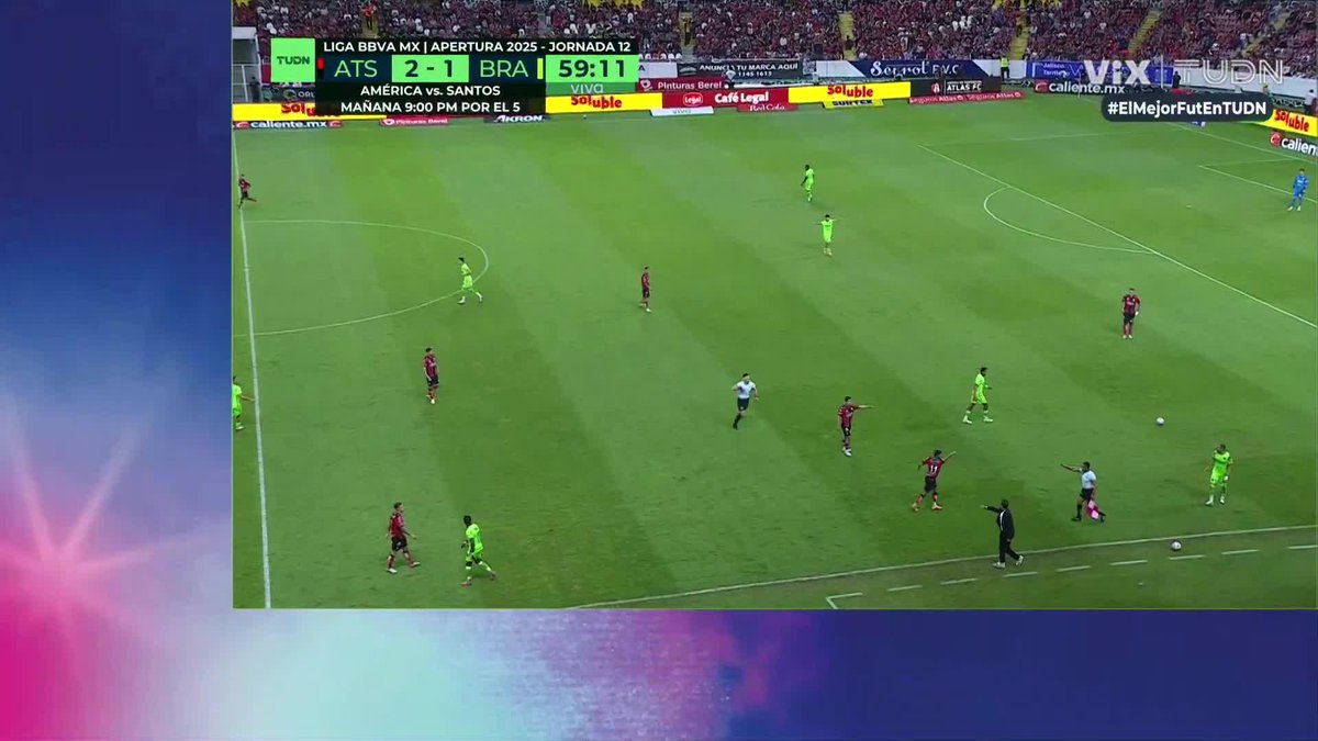 ¡Golazo del Atlas! Ramírez hace su primer gol en primera división y de qué manera 🤯👍 #LigaMx #ElMejorFutEnTUDN