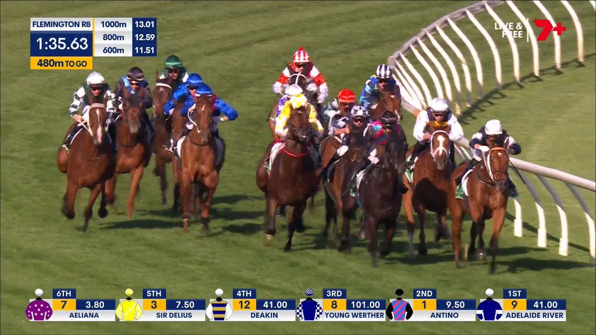 TAKE NOTE, THE REAL DEAL. SIR DELIUS ⭐ An outstanding win against an outstanding field! The Melbourne Cup favourite wins the Turnbull, and he might be Cox Plate favourite before too long 💛🏆