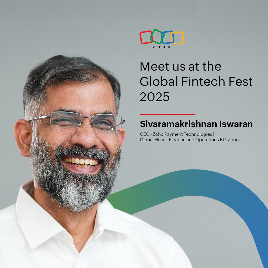 We’re thrilled to be part of #GFF2025! Over the next few days, we’ll be joining SaaS and Fintech leaders to share big announcements and show how Zoho is powering the future of business payments with Zoho Payments. More here 👉