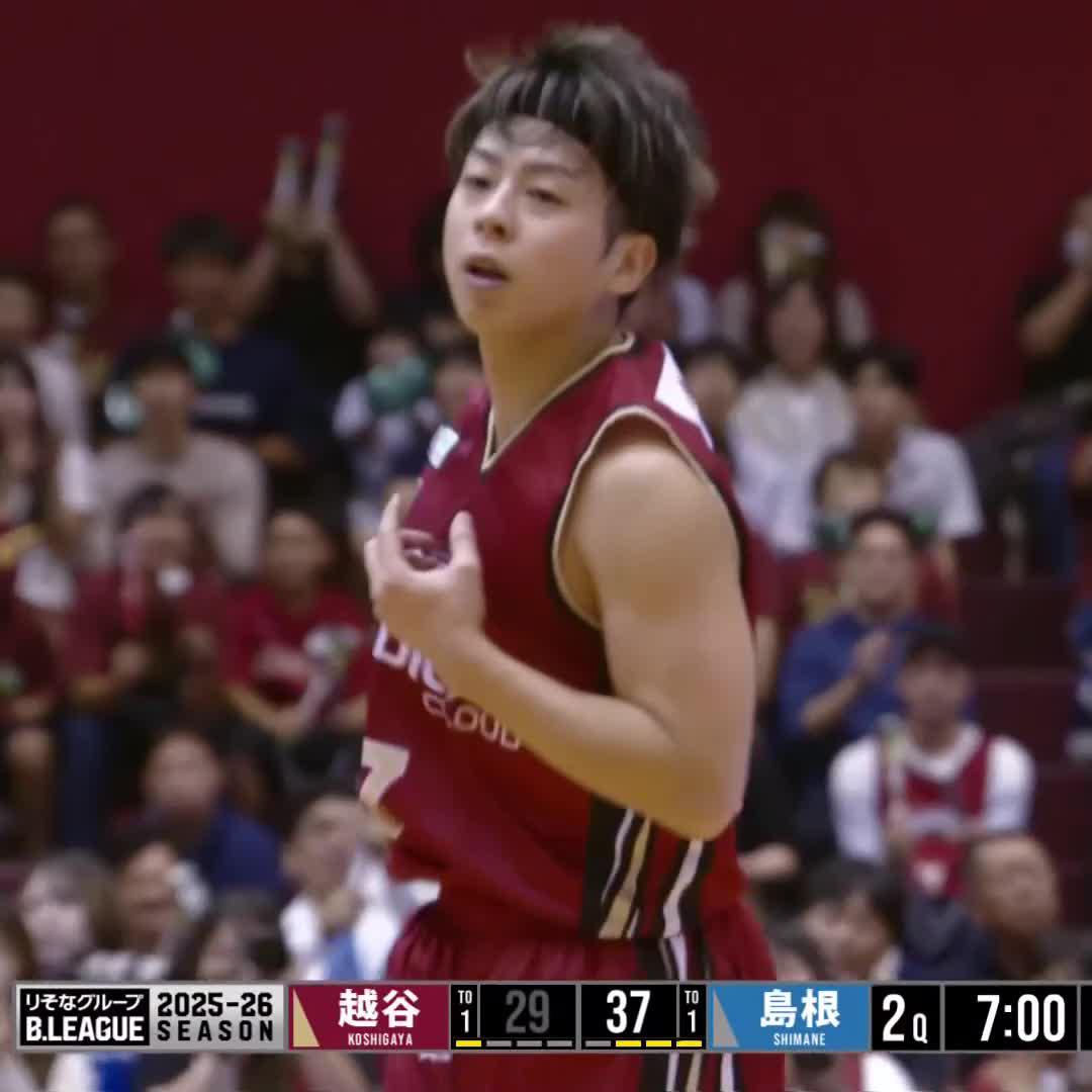 シュートの外し方を忘れた男🥶🥶🥶 越谷#7 松山が前半だけで6本の3Pシュートをノーミスで沈める! 松山駿(Shun Matsuyama) 越谷アルファーズ #Bリーグ #りそなグループ #Bリーグ開幕