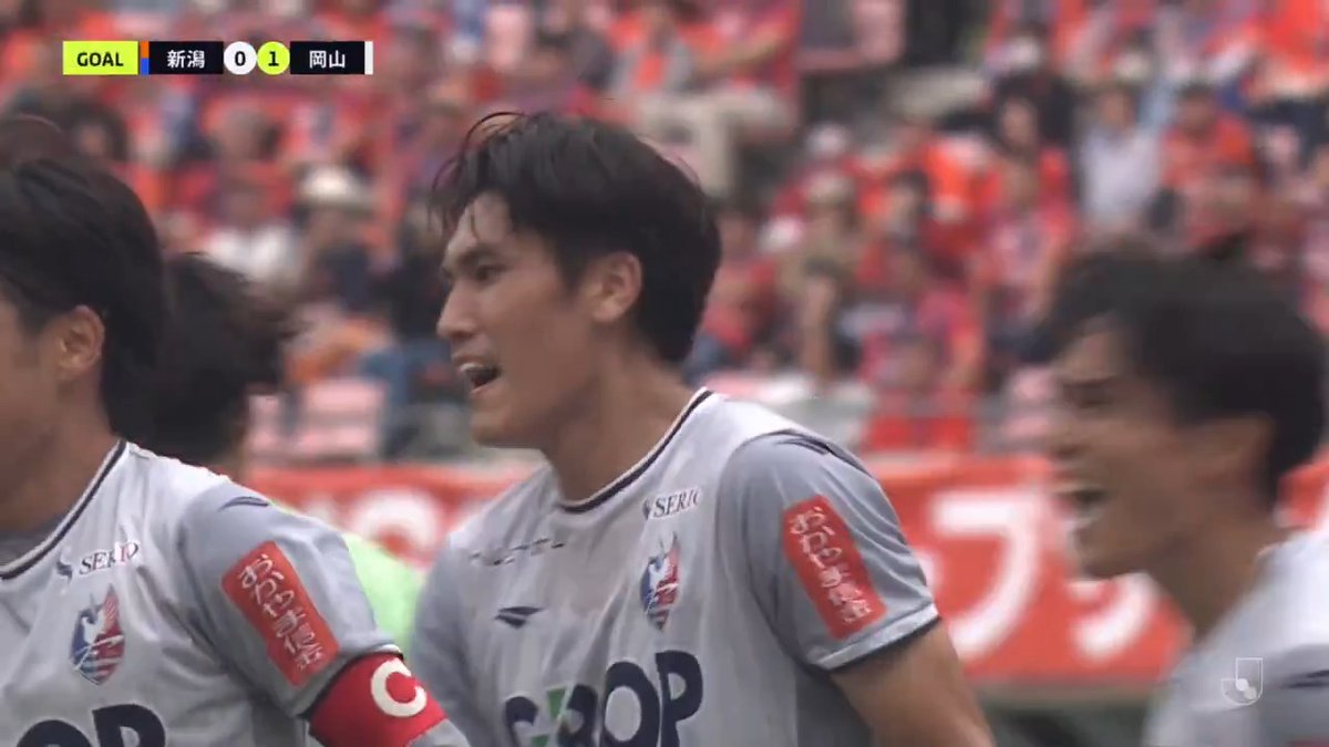 🎦 ゴール動画 🏆 明治安田J1リーグ 第33節 🆚 新潟vs岡山 🔢 0-1 ⌚️ 24分 ⚽️ 一美 和成(岡山) #Jリーグ