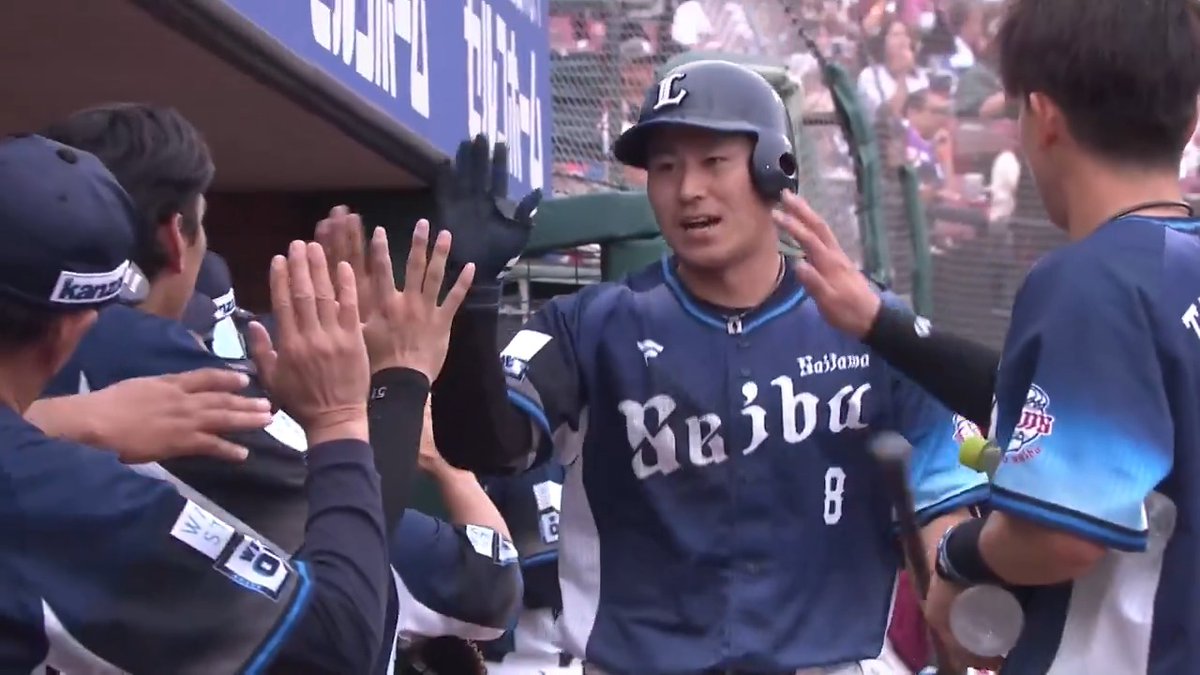 #渡部聖弥 選手がホームランを放つ！ 頼れる #獅子の若大将 の一振りで、試合を振り出しに戻します！ #埼玉西武ライオンズ #seibulions #ALLONE