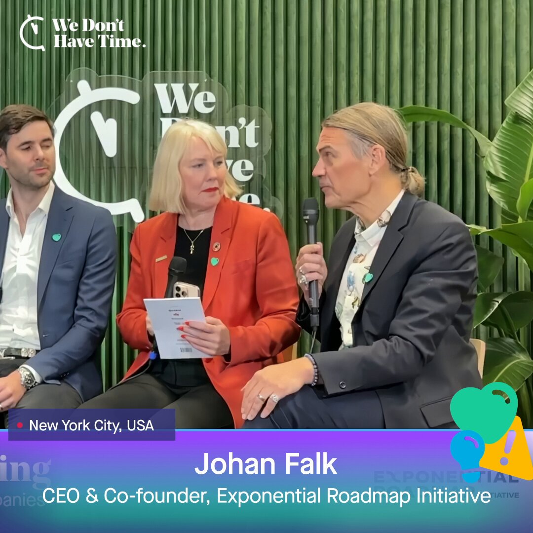 "Science is very clear. We need to halve emissions every decade but we are 5 years behind." 📉 Johan Falk, Exponential Roadmap Initiative presents the Carbon Removals Action Guide for Companies and explains why companies need to invest today in carbon removal Re-watch on We Don't Have Time