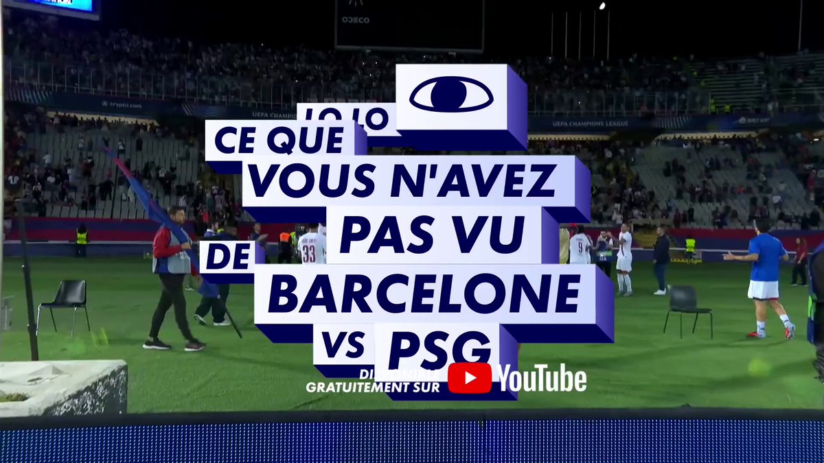 Ce que vous n'avez pas vu de Barcelone - PSG, c'est dispo PARTOUT et gratuitement 🤩 Allez, foncez télécharger l'app CANAL+ pour tout découvrir 👀 #FCBPSG | #UCL