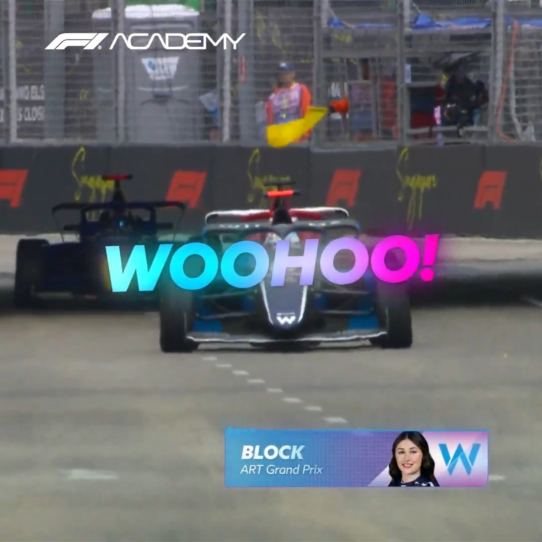 Lia Block, you are a rally and F1 Academy winner.