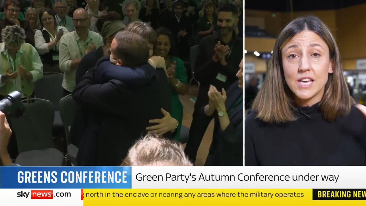 The Green party conference continues today after new leader Zack Polanski's speech yesterday. Reporting live from Bournemouth, Liz Bates says the mood shows the party is 'on the rise and full of confidence'. 📺 Sky 501 and YouTube