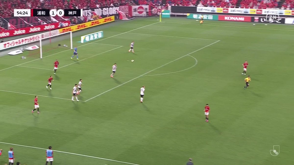 ノってきたレッズの攻撃 荻原拓也が意表をついた GKの位置を見てゴールを狙う 🏆明治安田J1リーグ第33節 🆚浦和×神戸 📺#DAZN LIVE配信中 #Jみようぜ #Jリーグ #だったらDAZN