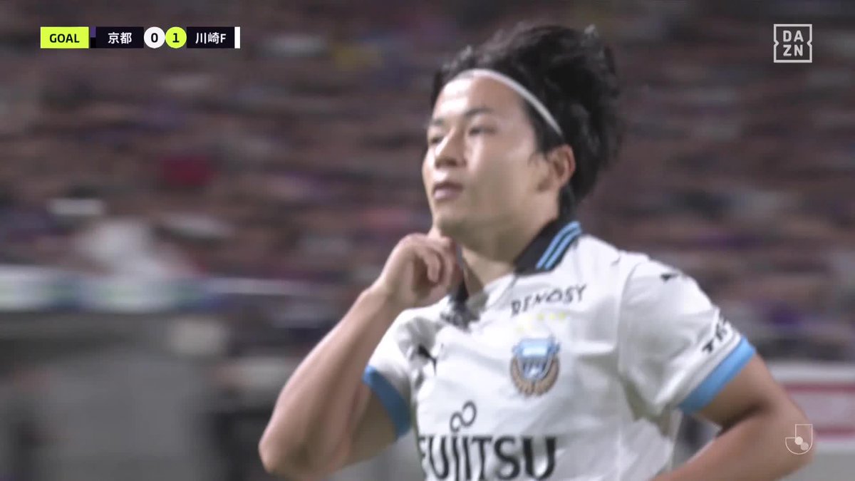 Unstoppable 伊藤達哉が止まらない 完璧なファーストタッチから先制弾 リーグ戦3試合連続ゴール💥 🏆明治安田J1リーグ第33節 🆚京都×川崎F 📺#DAZN LIVE配信中 #Jみようぜ #Jリーグ #だったらDAZN