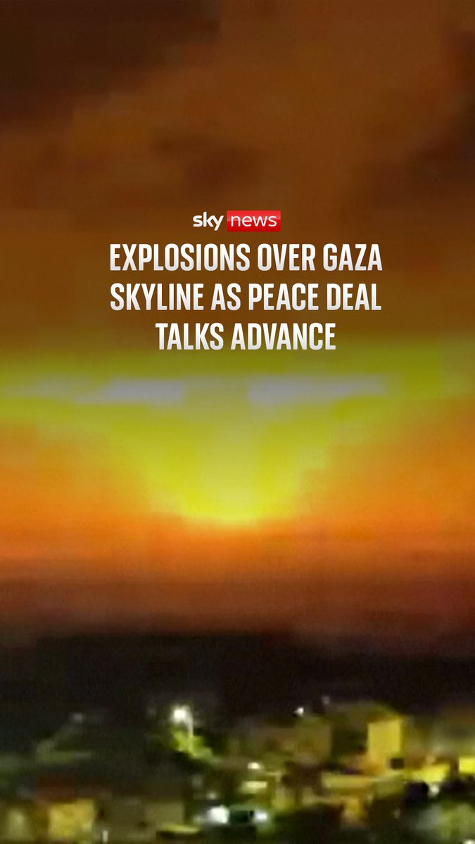 Explosions were seen in Gaza in the early hours of this morning after Hamas responded to Donald Trump's Gaza peace plan. US President Donald Trump called on Israel to 'stop the bombing' after receiving Hamas' response. Gaza latest 🔗