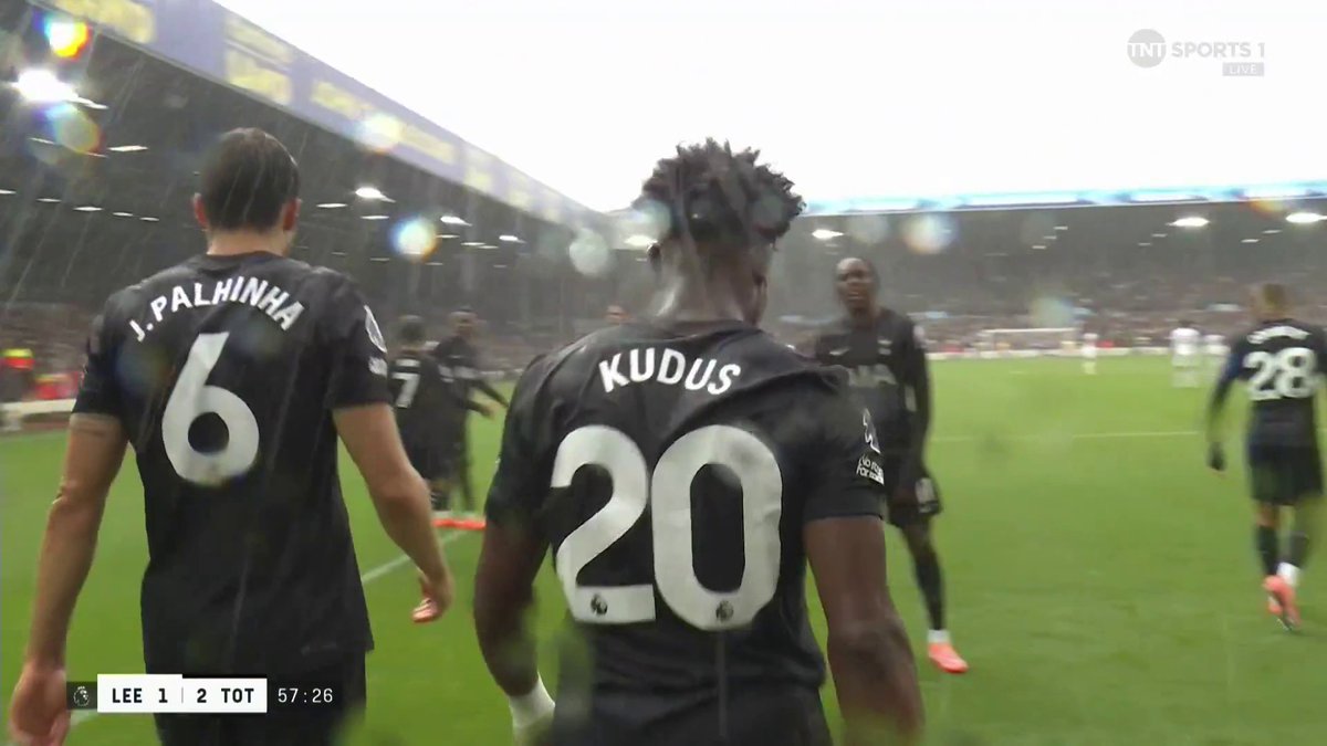 Mohammed Kudus scores his first Spurs goal in style! The forward leaves Karl Darlow rooted as his strike finds the bottom corner 🎯 TNT Sports &amp; discovery+ UK