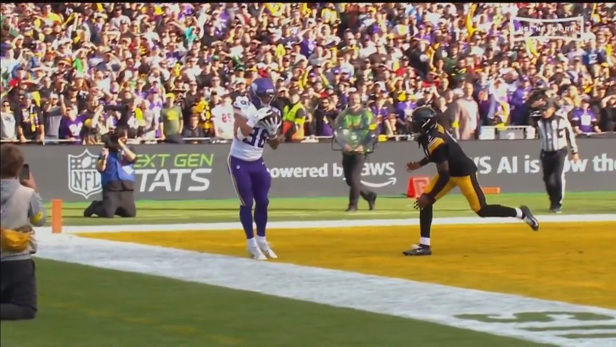 As someone who spent a part of their life in Europe, it was extra special for Zavier Scott to score his first career TD in Dublin. 📺: #Vikings Gameday Live on FOX 9