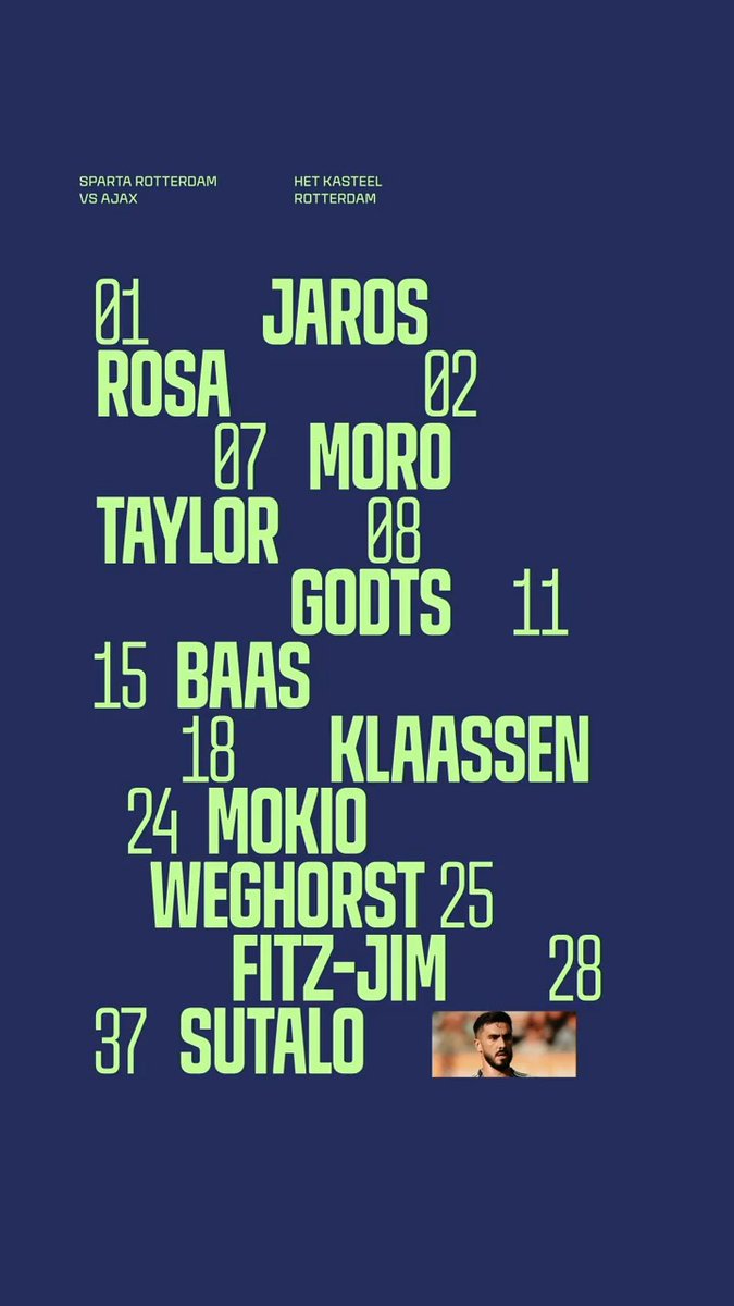 Team news vs. Sparta 🤝 #spaaja