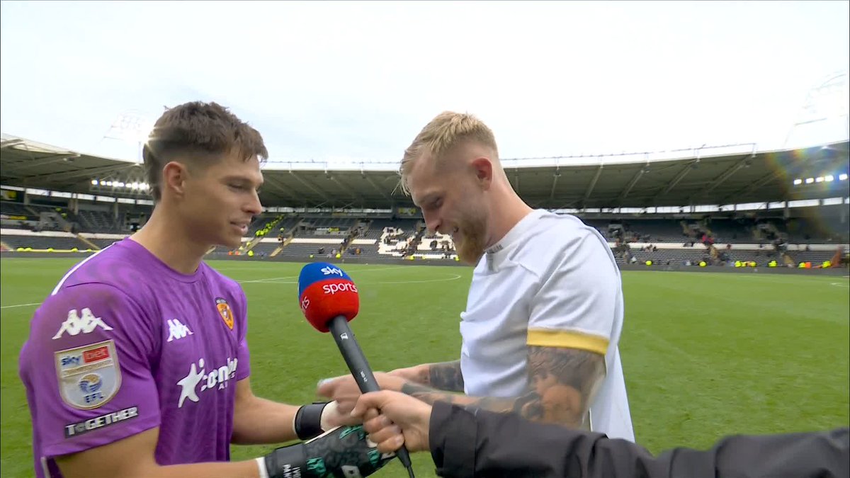 "My goalie coach knows... all credit to him" 🤝 Ivor Pandur thanks his coach after saving Harrison Burrows' penalty in the 88th minute! 🧤