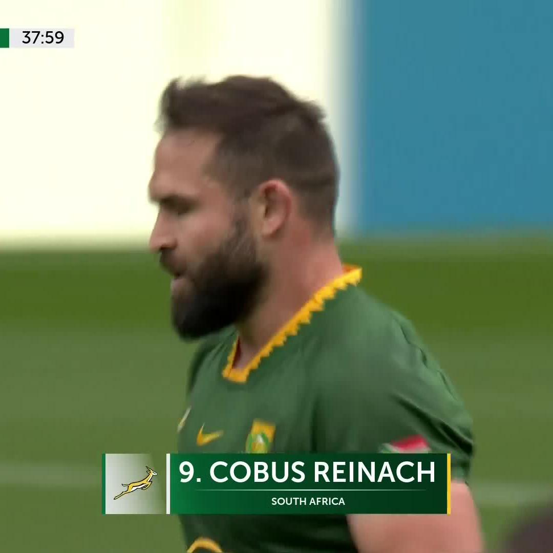 Big try for the Springboks just before half-time 💥 With Rassie watching on from the sideline, Cobus Reinach goes over after a powerful scrum 💪 📺 Stream #TRC2025 on DStv: