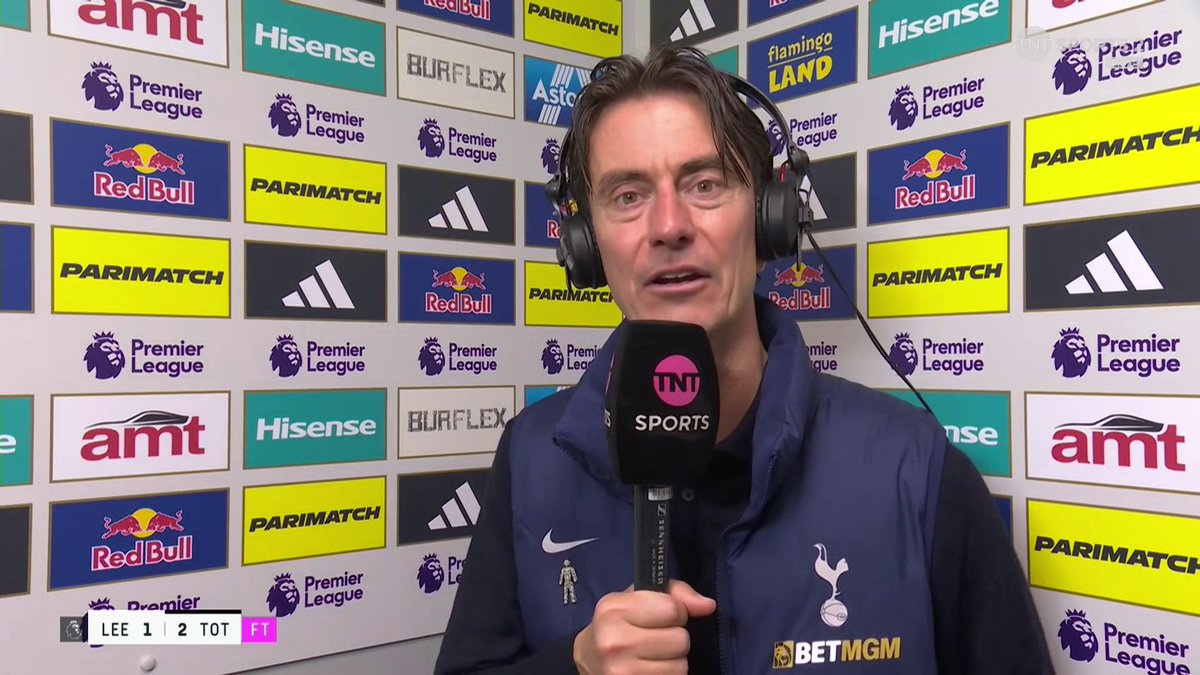 “The mentality and character is the foundation of any great team!” Thomas Frank on how Spurs have improved and Mathys Tel’s determination to fight back after losing his spot 👏 🎙️ Lynsey Hipgrave | 📺 TNT Sports &amp; discovery+ UK
