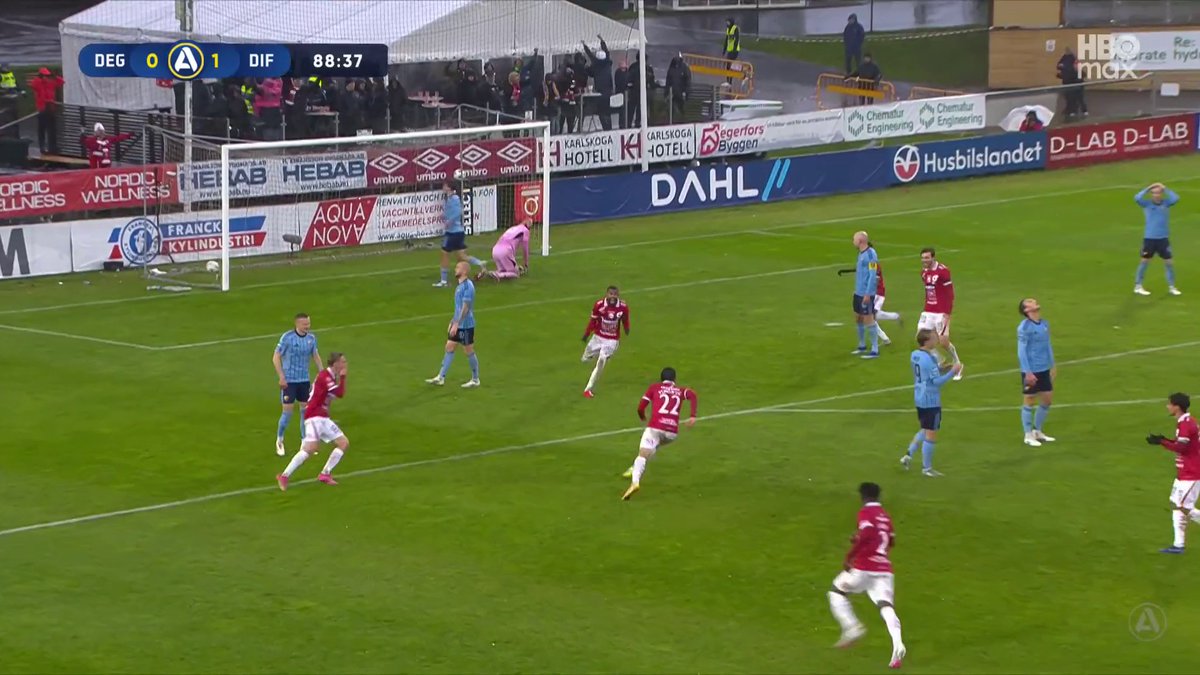 Dijan Vukojević snurrar runt och kvitterar för Degerfors hemma mot Djurgården! 🔴⚪️ 📲 Se matchen på HBO Max