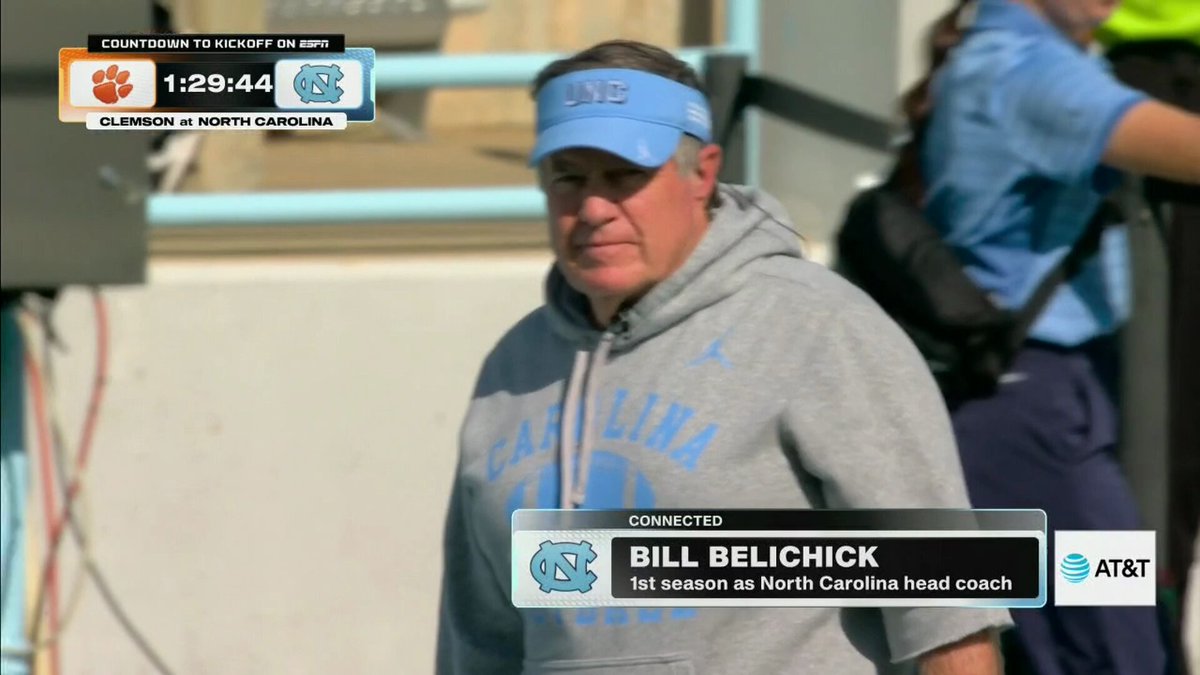 Bill Belichick said he's locking in on the fundamentals for UNC 🏈