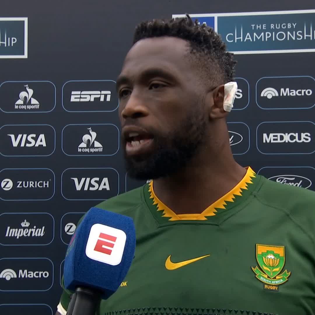 South Africa captain Siya Kolisi on his side becoming the first Springbok team to win back-to-back Rugby Championships 🗣️