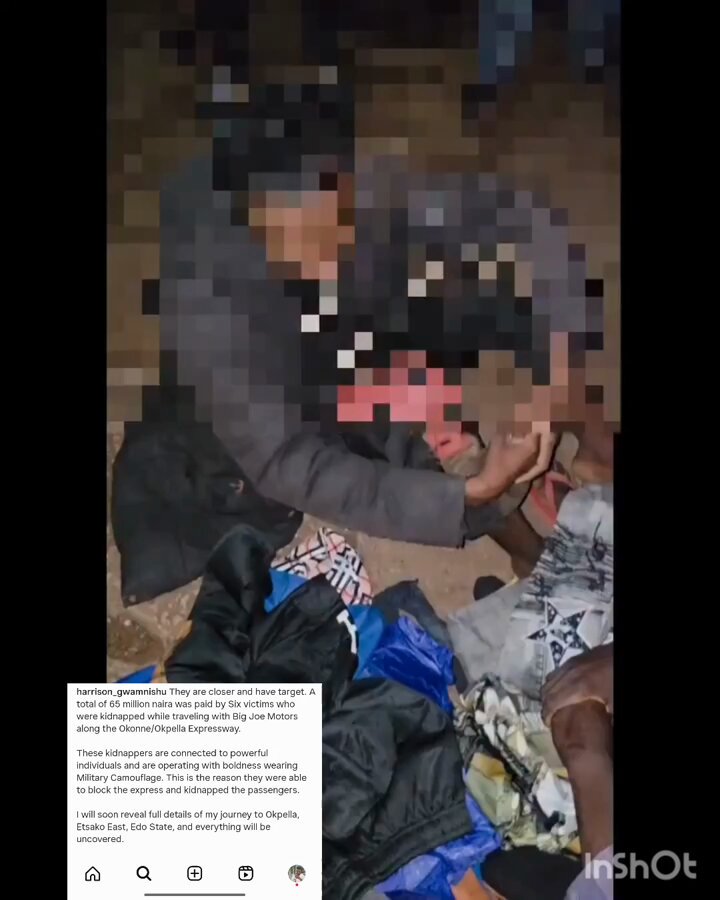 "A total of ₦65 million was paid by six victims who were k!dn@pped while traveling with Big Joe Motors along the Okene/Okpella Expressway. These kidnappers are connected to powerful individuals."😳🙆 –Harrison Gwamnishu gives update about k!dn@ppèrs they went after in Okene/Okpella, Edo–Kogi State.