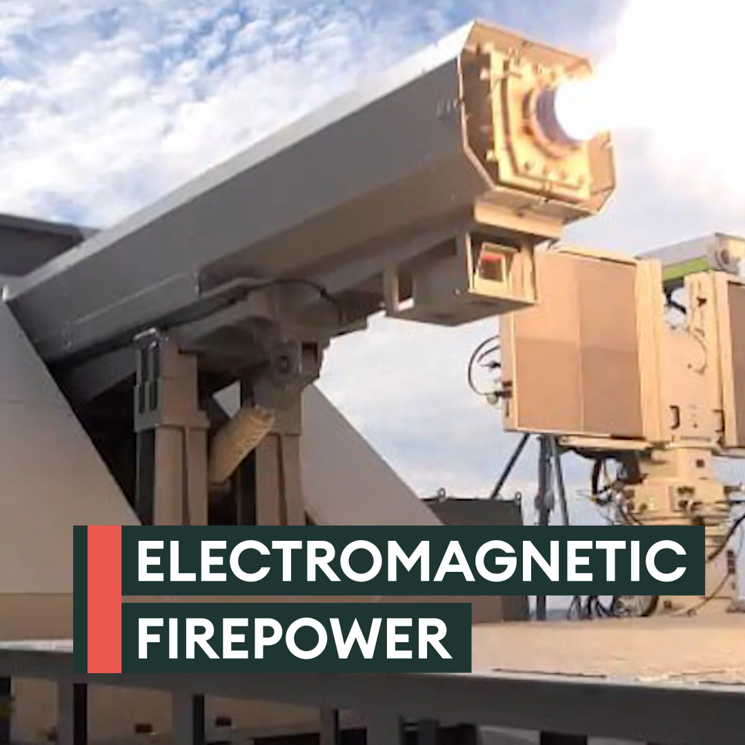 A first for Japan's Navy🇯🇵⚓️ They've test-fired a ship-mounted railgun - launching shells at 7x the speed of sound💥👀 Watch in full here➡️