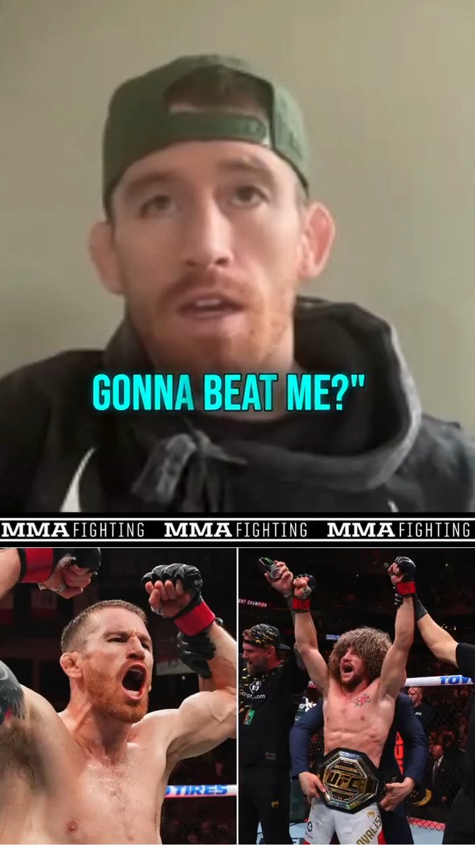 Cory Sandhagen believes it’s inevitable he beats Merab Dvalishvili at #UFC320: “I just don’t really see too many paths for Merab to win." (🎥: @mikeHeck_JR)