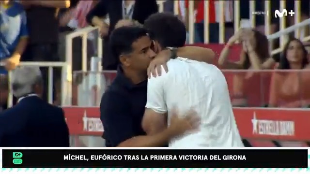 La euforia de Míchel tras ganar al Valencia. #LALIGAEASPORTS #DeportePlus