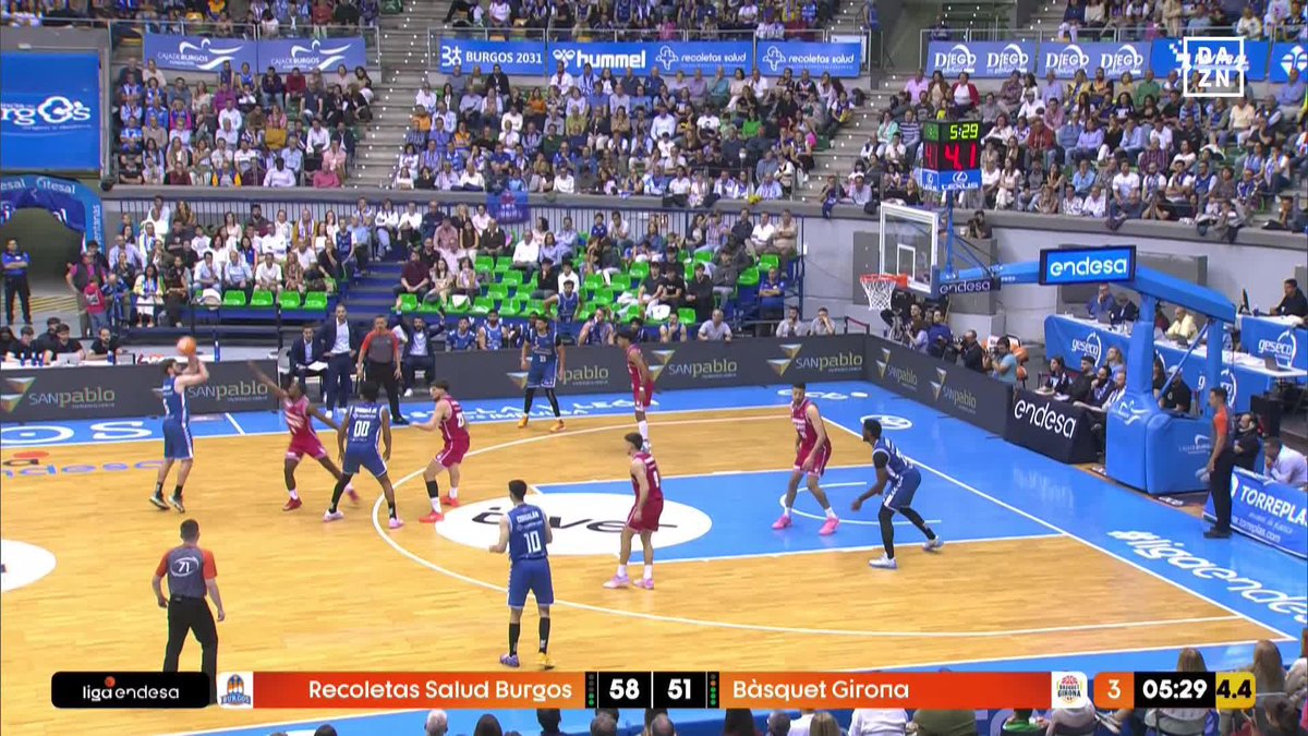Pffffffffffffffffffffffff, ese triple lo ha tirado desde Islandia 🇮🇸🎯 Jón Axel Guðmundsson #LigaEndesa | 📺 DAZN España | Recoletas Salud San Pablo Burgos