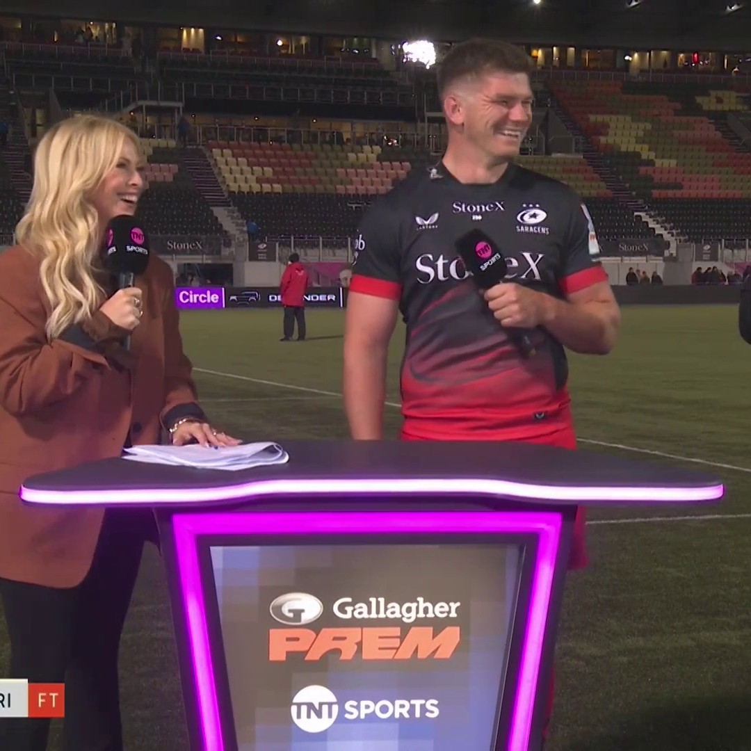 ⚫️ 10 or 12? 🔴 England aspirations? ⚪️ Ash splash celebration? Owen Farrell answers all the big questions after an impressive return in Saracens colours 👊