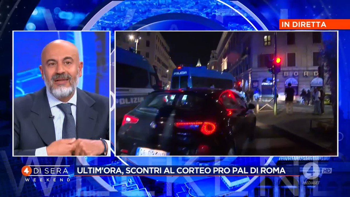 "Abbiamo avuto la prova che Italia si può scendere in piazza a manifestazione, nessun pericolo fascismo" Gianluigi Paragone a #4disera Weekend