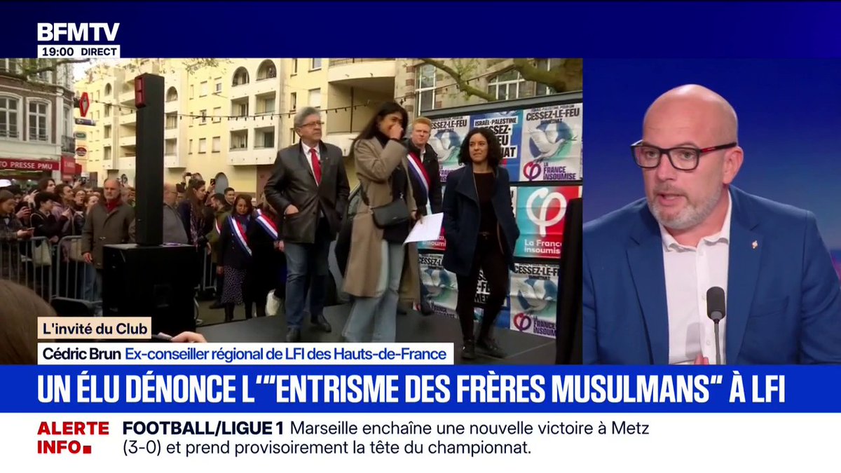 "LFI était un espoir de rupture pour les classes populaires [...] mais elle est en train de se dégonfler ": Cédric Brun, ex-conseiller régional de LFI, dénonce des "dérives islamistes" dans le parti