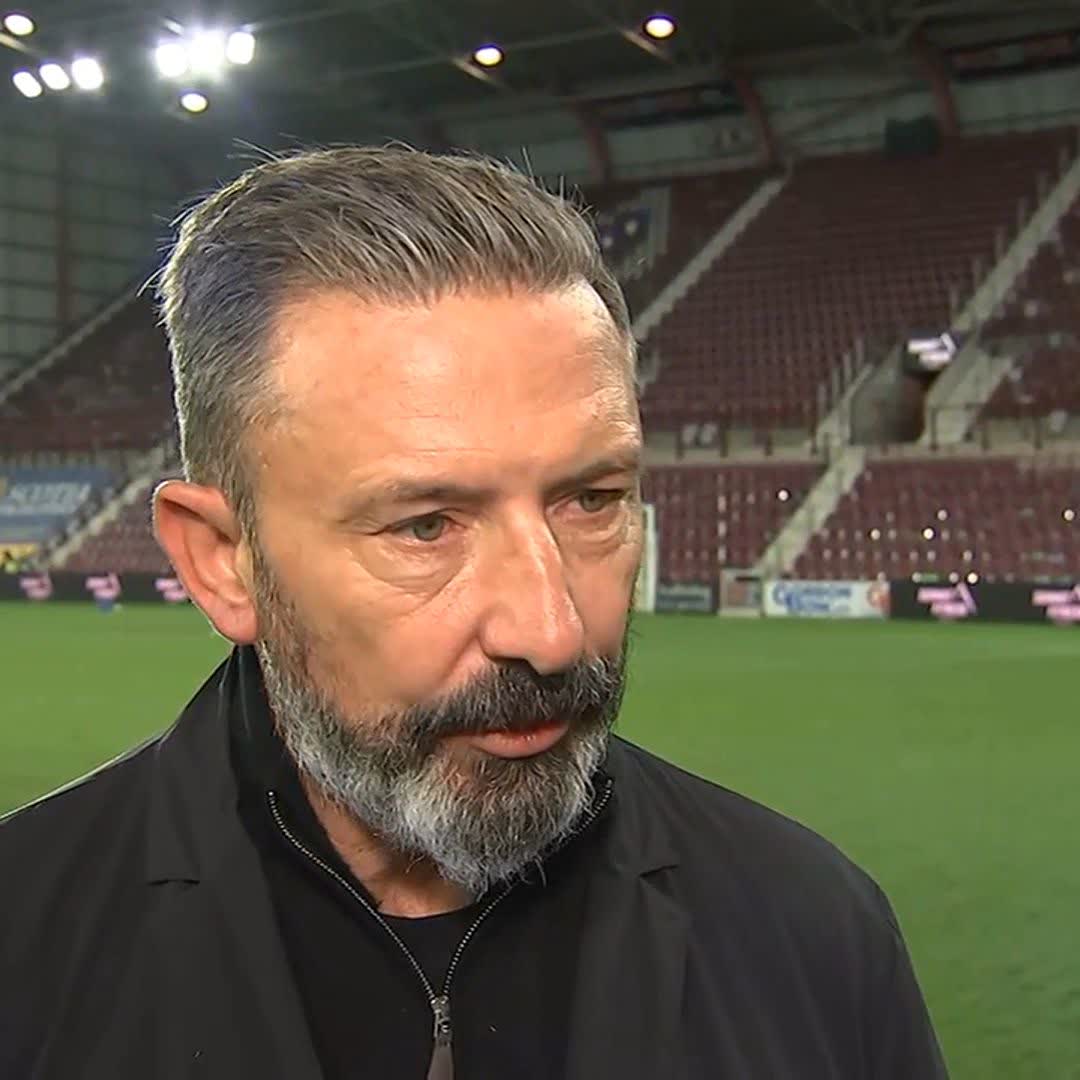 ♥️ "Sheer mentality" Derek McInnes on Hearts' late winner against Hibs, which puts them five clear at the top of the Scottish Premiership ⤵️
