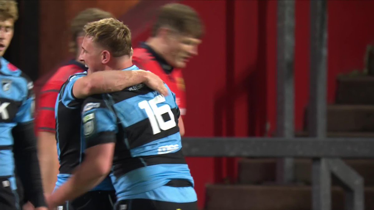 Another stunning Cardiff Rugby try 😱 Tom Bowen scores again after catching Callum Sheedy's sensational kick 🔵⚫