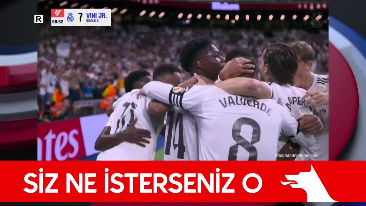 ⚽️Vinicius Junior, double yapıyor! Real Madrid 2-0 Villarreal