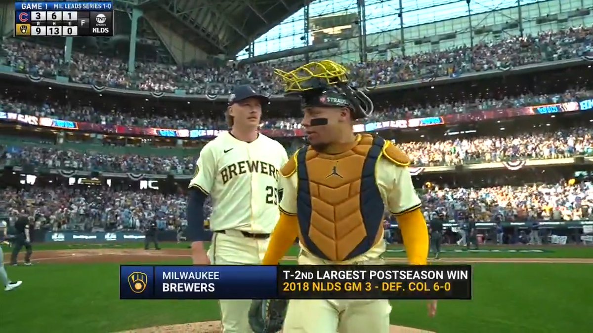 The Milwaukee Brewers take Game 1 in convincing fashion! #NLDS