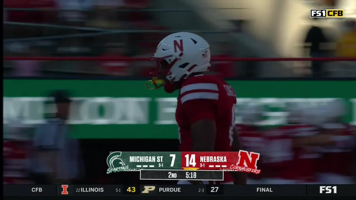 PICKED OFF ‼️ Nebraska Football 📺: FS1