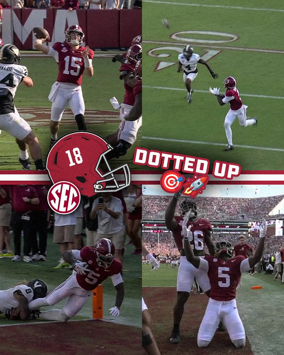 HOLE SHOT TO TIE THINGS UP 🚀 Alabama Football x 📺 ABC